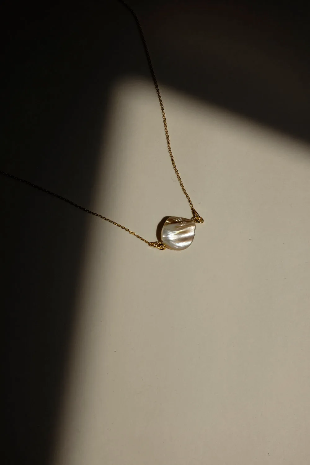 0015_SHELL 925 GOLD NECKLACE