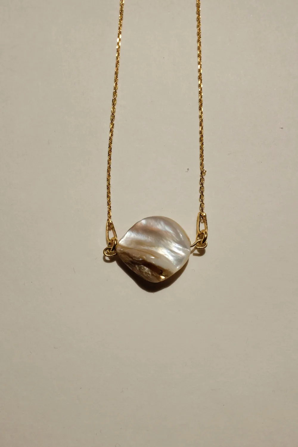 0015_SHELL 925 GOLD NECKLACE