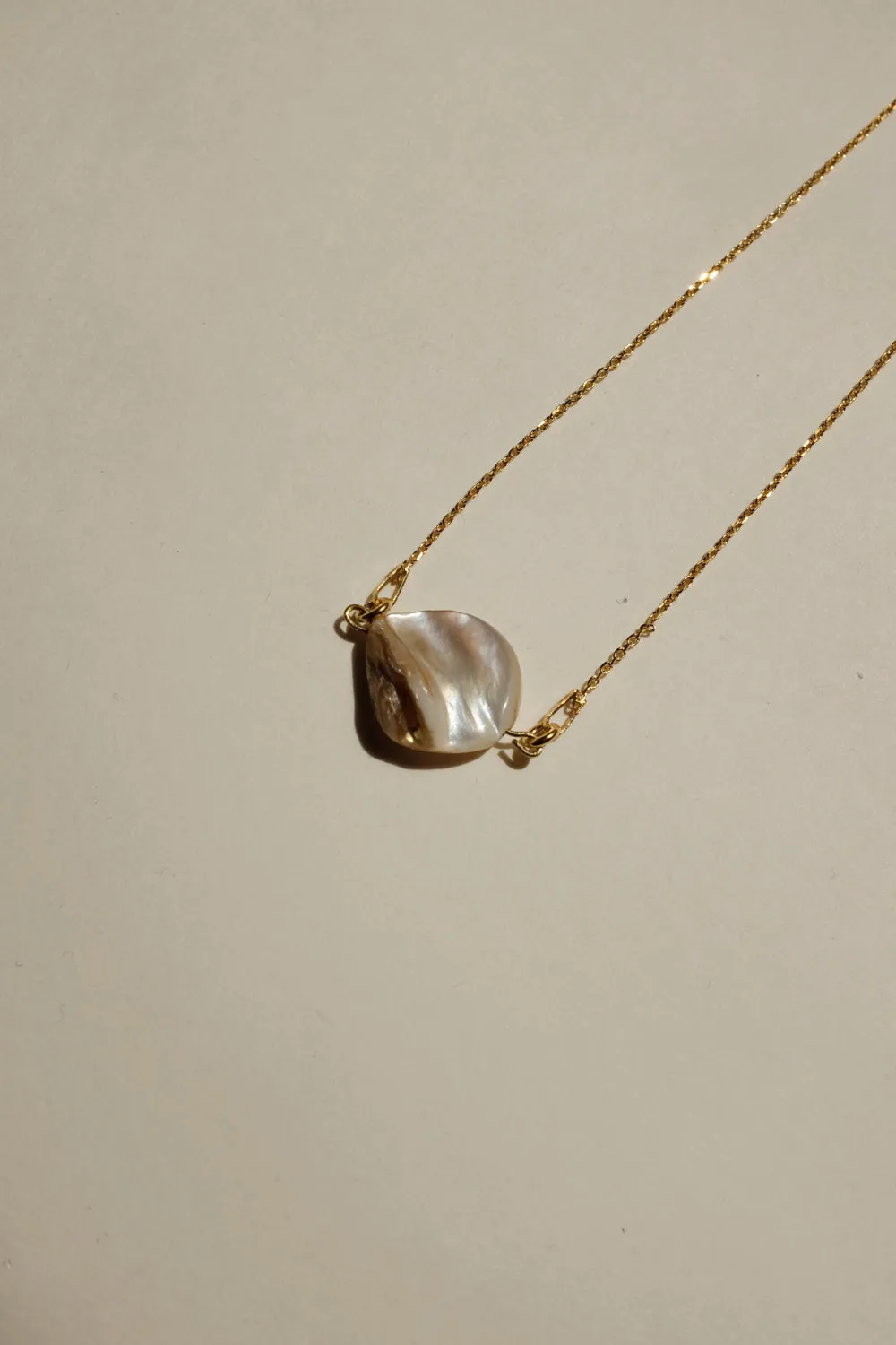 0015_SHELL 925 GOLD NECKLACE