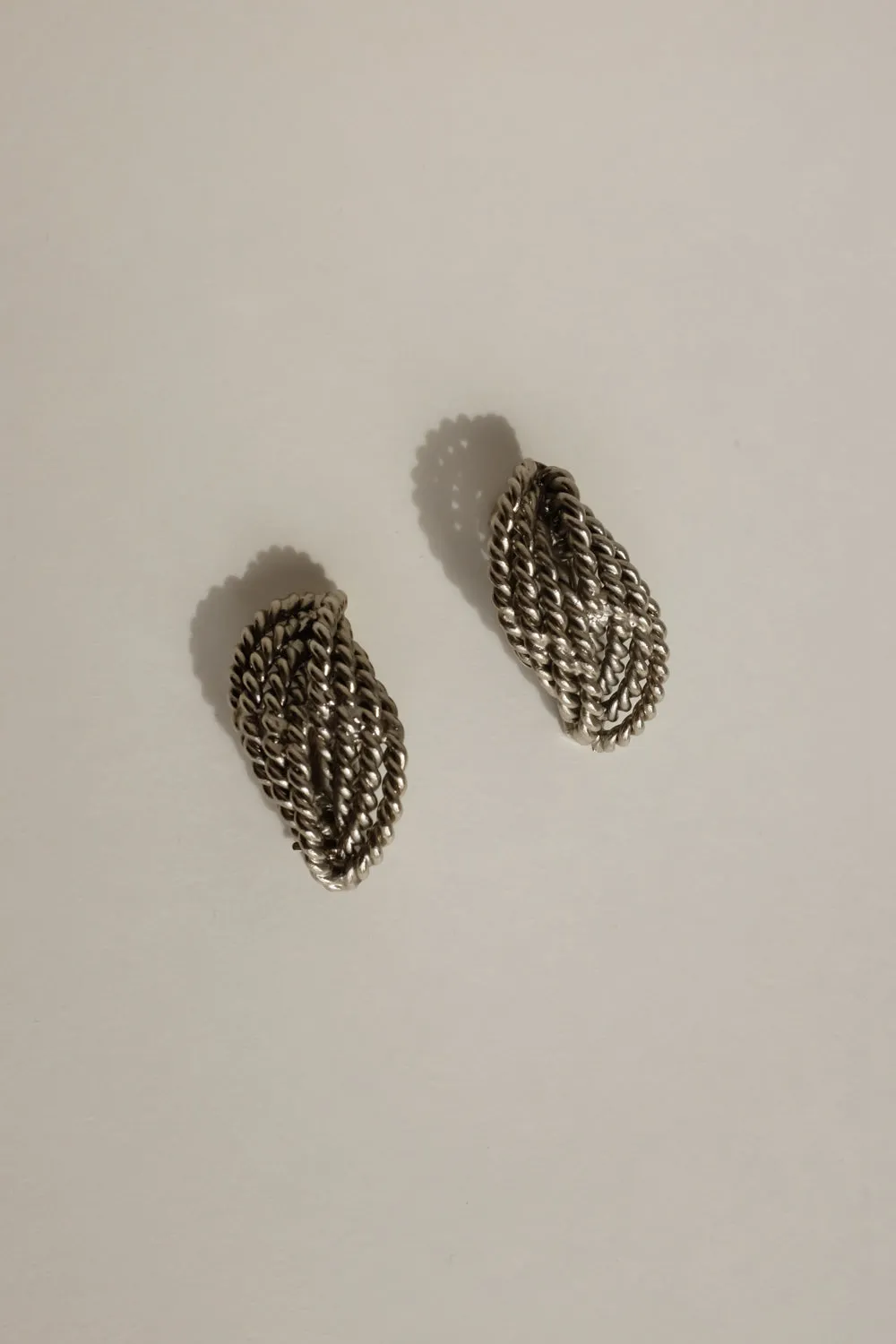 0053_VINTAGE SILVER CHAIN EARRINGS