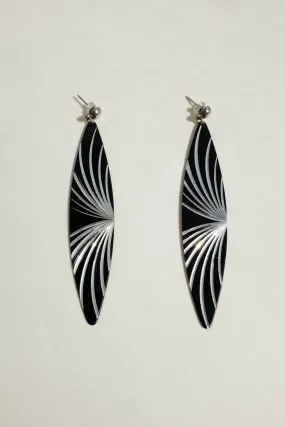 0057_LONG PSYCHEDELIC VINTAGE EARRINGS