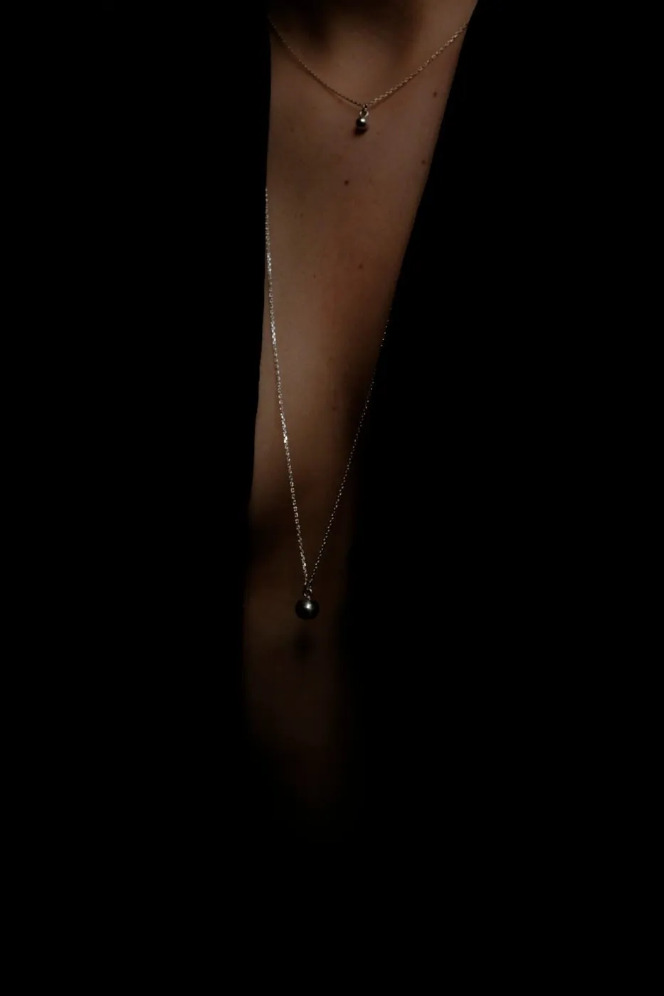 0296_LONG BALL NECKLACE SILVER 925