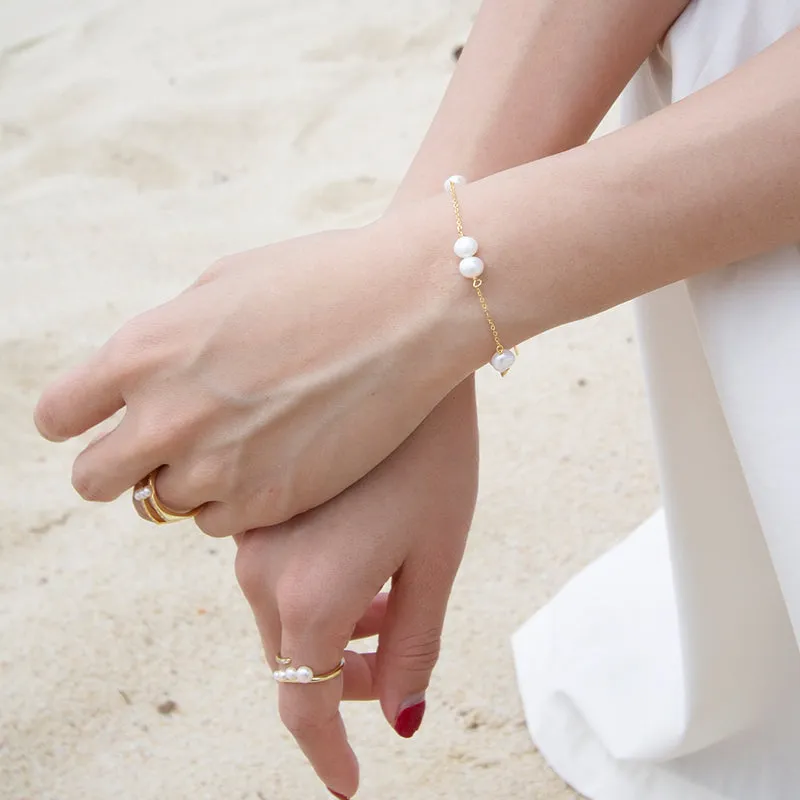 1, 2 Freshwater Pearl Bracelet