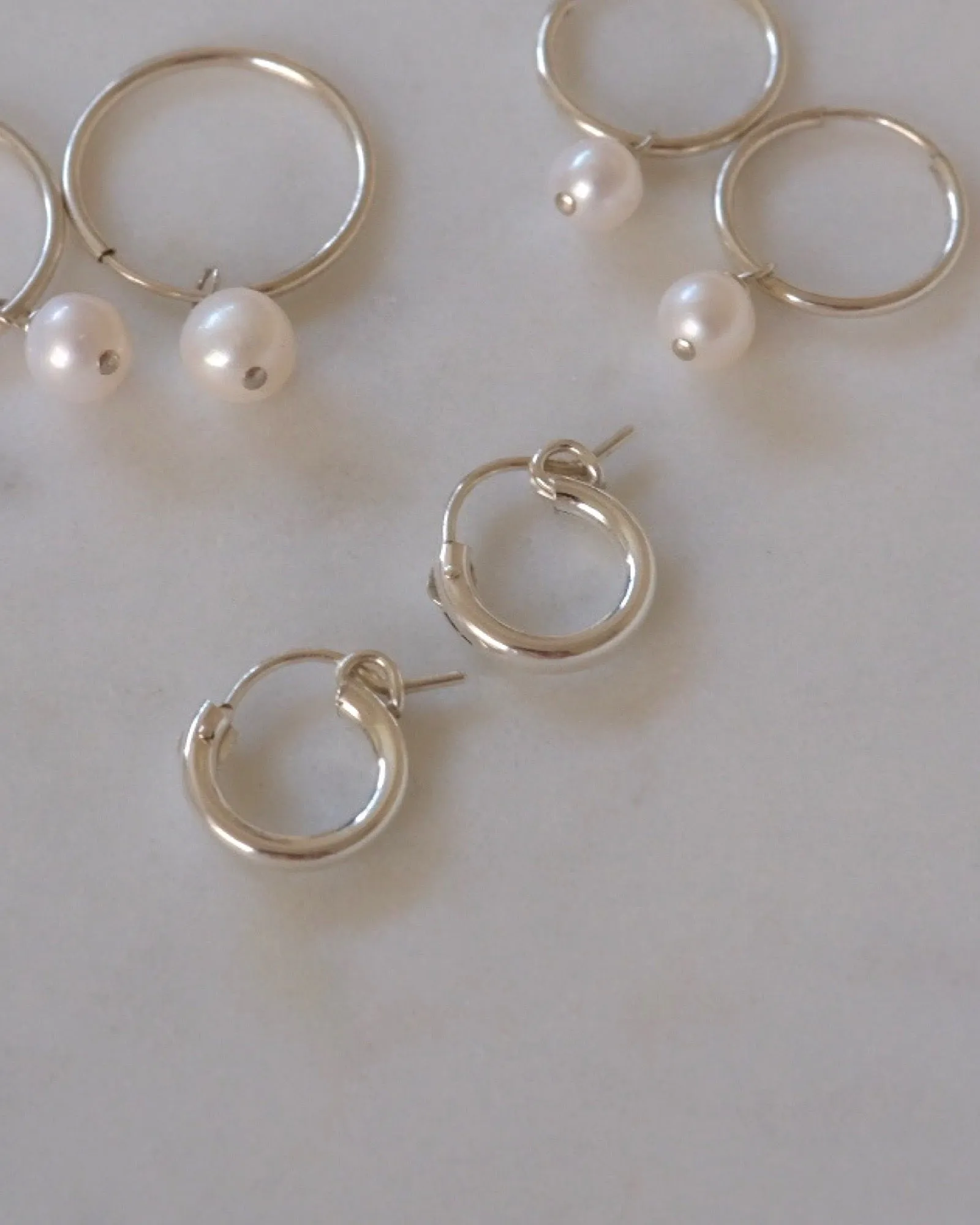 14K Gold filled Huggie Hoops (13mm)