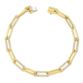 1.53ctw Diamond Chain Bracelet