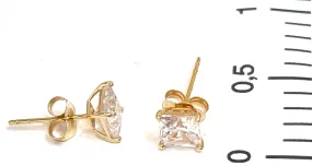18k SOLID Gold LUXURY Christmas day gifts for women 1.5 carat Diamond Earring Studs 5mm SOLITAIRE DIAMOND Stud Ear rings Yellow Gold HANDMADE Jewelry for Birthday Anniversary present wife Gift for her