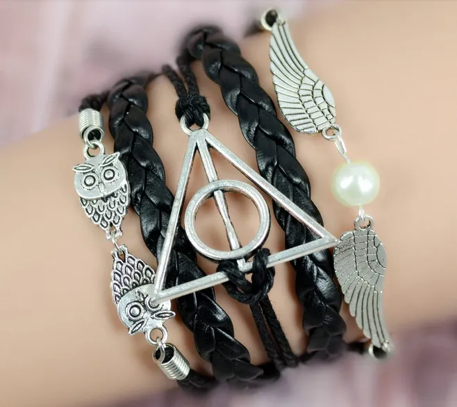 2015 Multilayer Braided Bracelets Charm Bracelet