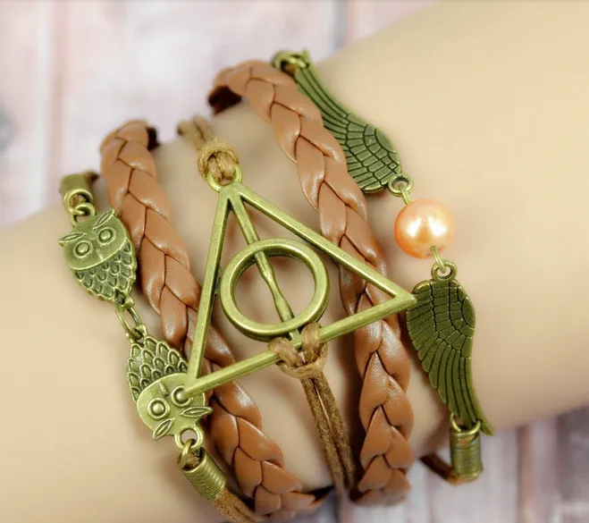 2015 Multilayer Braided Bracelets Charm Bracelet