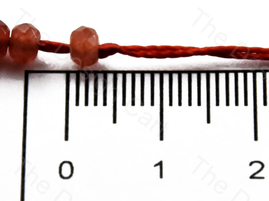 4 mm Maroon Rondelle Jade Quartz Stones