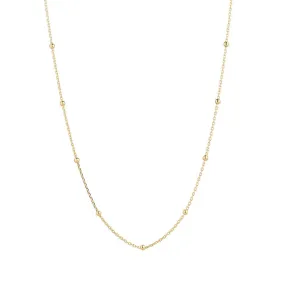 9kt Gold 20" Satellite Chain Necklace