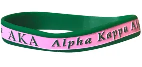 AKA Two Toned Silicone Wristband