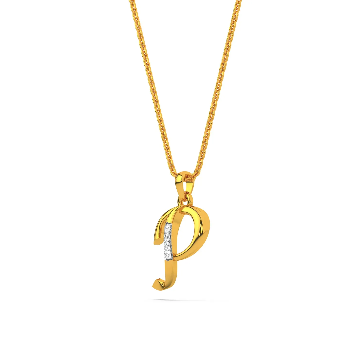 Alphabet P  Unisex Pendant