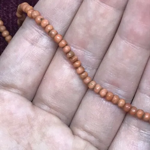 antique Authentic Red Coral Bead Necklace