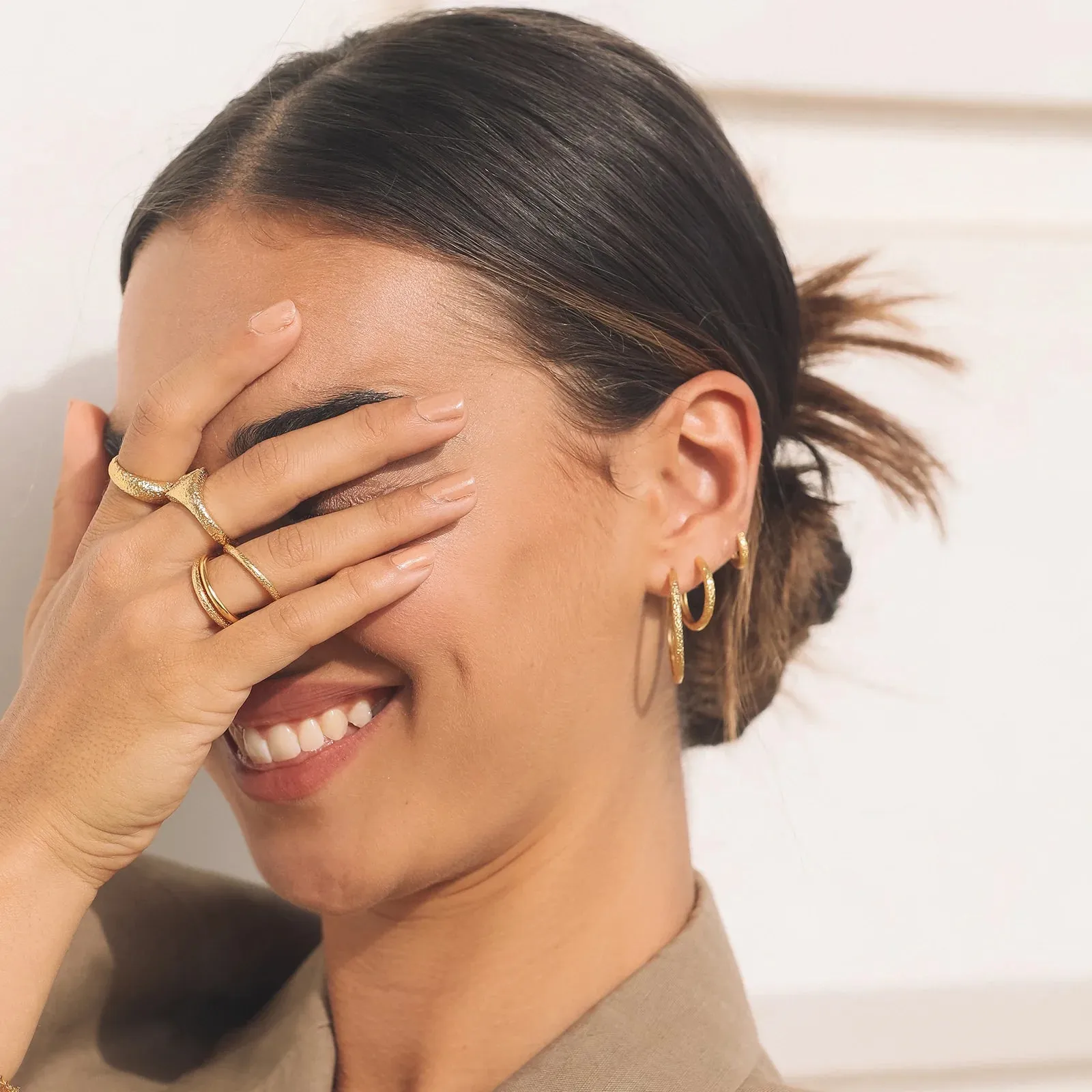 Arabella Gold Hoop Earrings