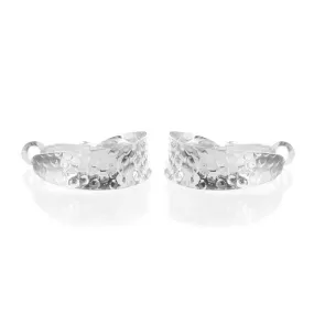 Banded Earrings, Silver