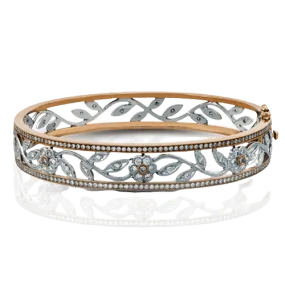 Bangle in 18k Gold with Diamonds