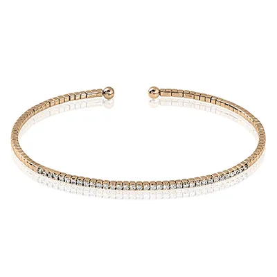 Bangle in 18k Gold with Diamonds