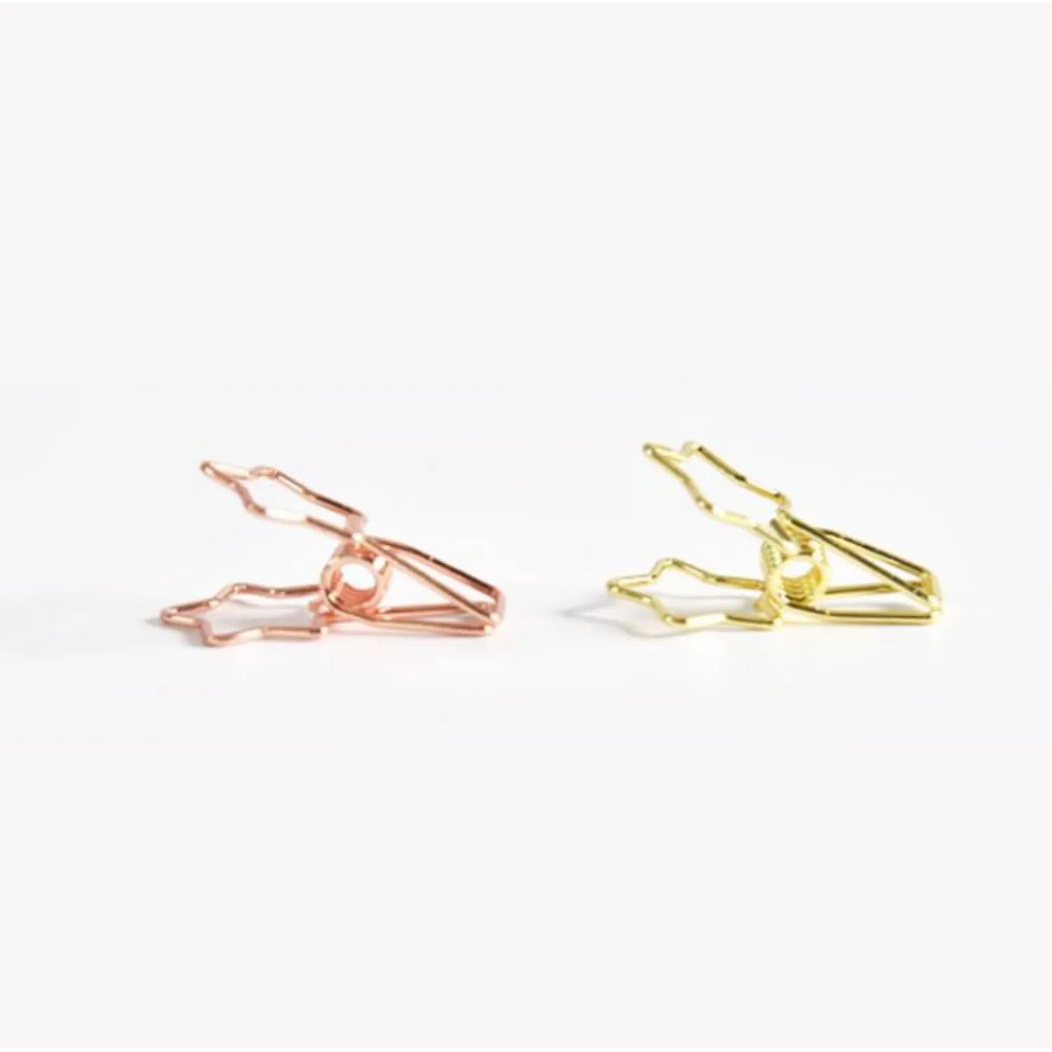Binder Clips Gold & Rose Gold - Set of 6