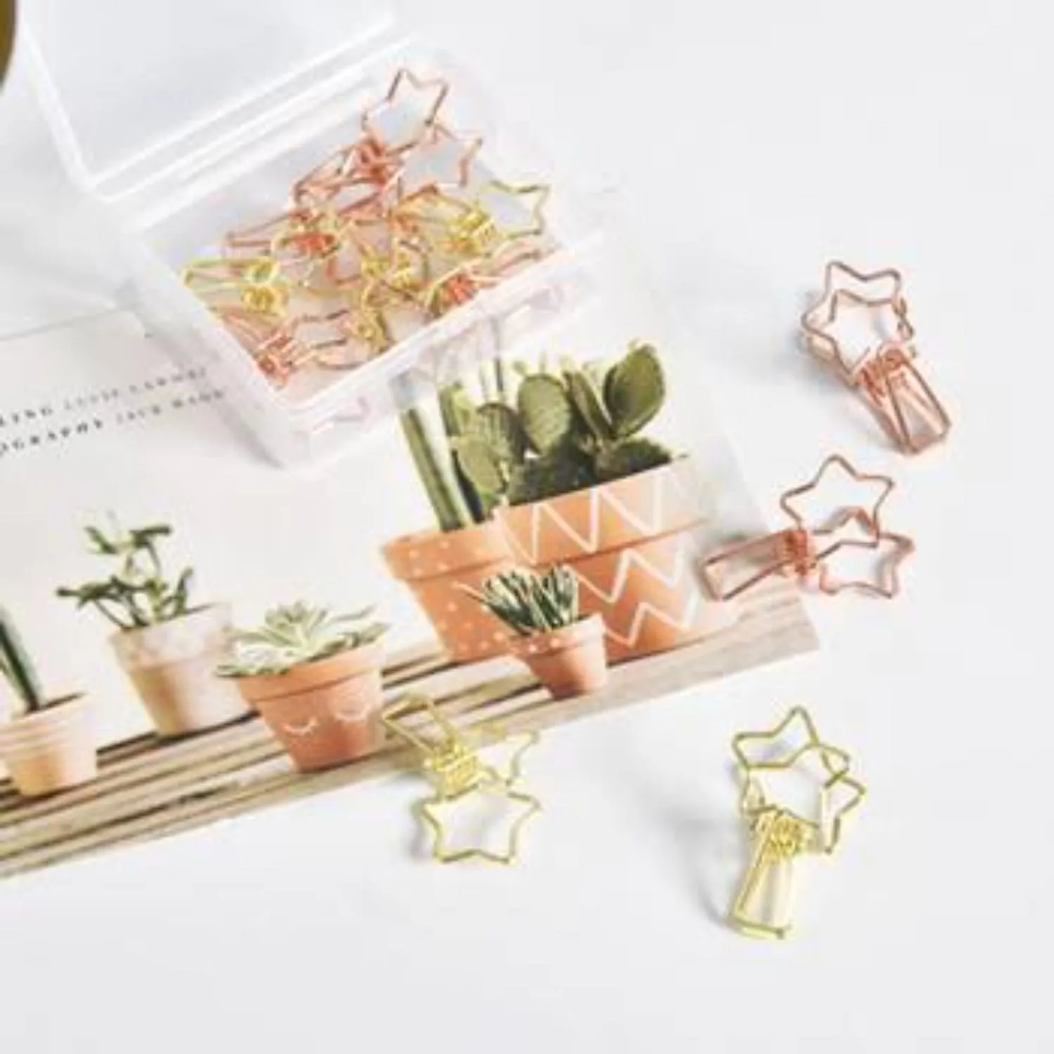 Binder Clips Gold & Rose Gold - Set of 6