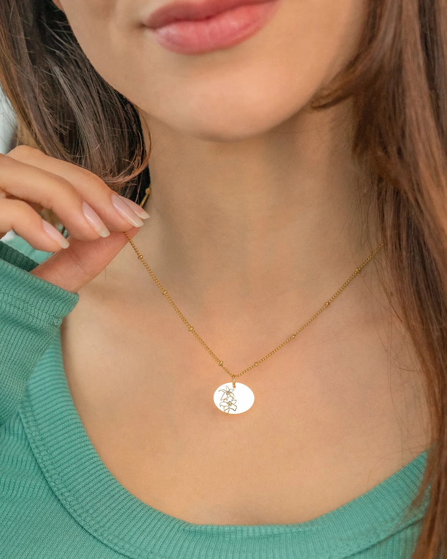 Birth Flower Necklace