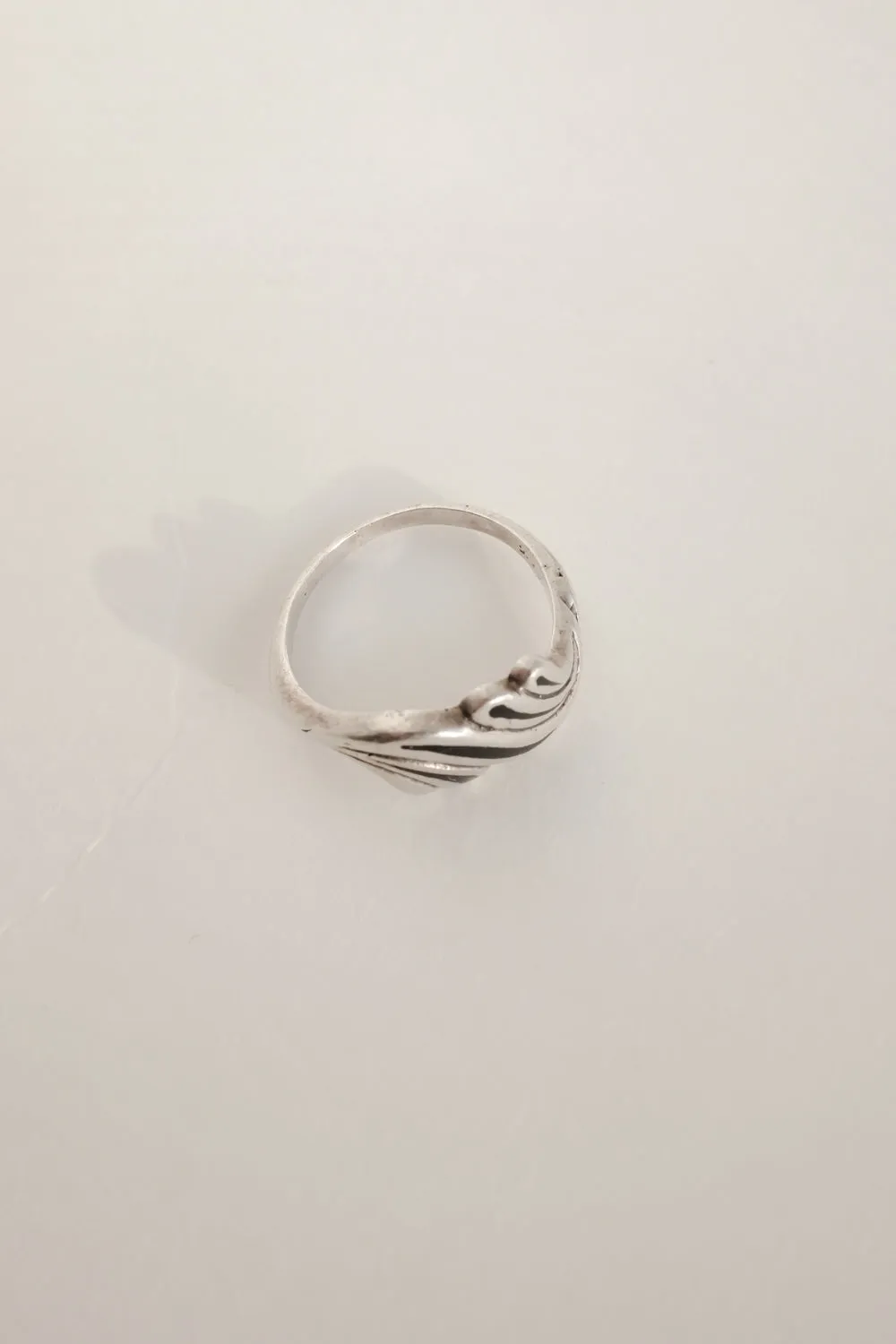 BLACK WAVES VINTAGE RING SILVER 925