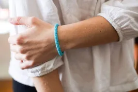 Blue Nepalese Roll-On Bracelet