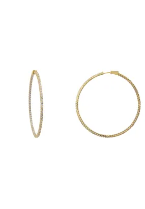 Brooklyn Large Hoop Earrings Gold