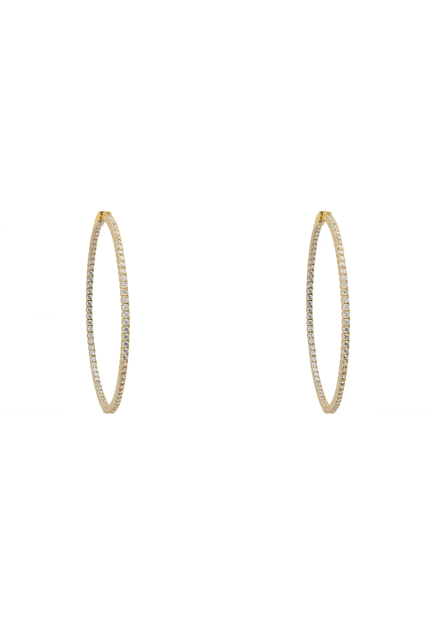 Brooklyn Large Hoop Earrings Gold