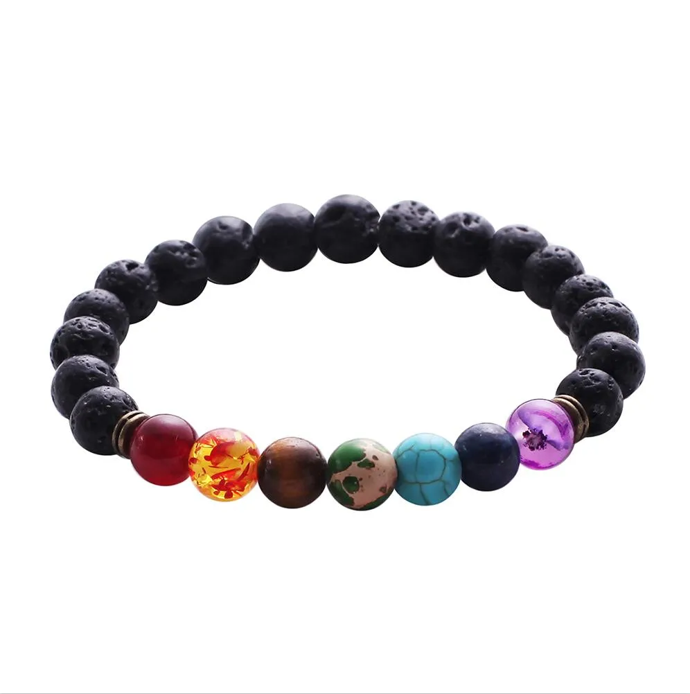 Chakra Mixed Stone Healing Mala Bracelet