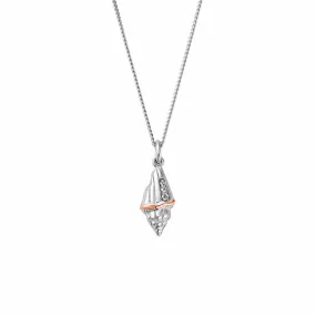 Clogau Sterling Silver Gold Sounds Of The Sea Pendant