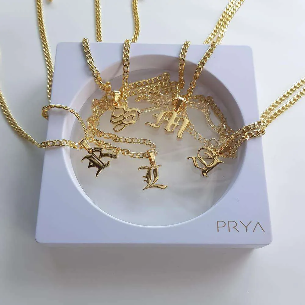 Cubana Initial Necklace