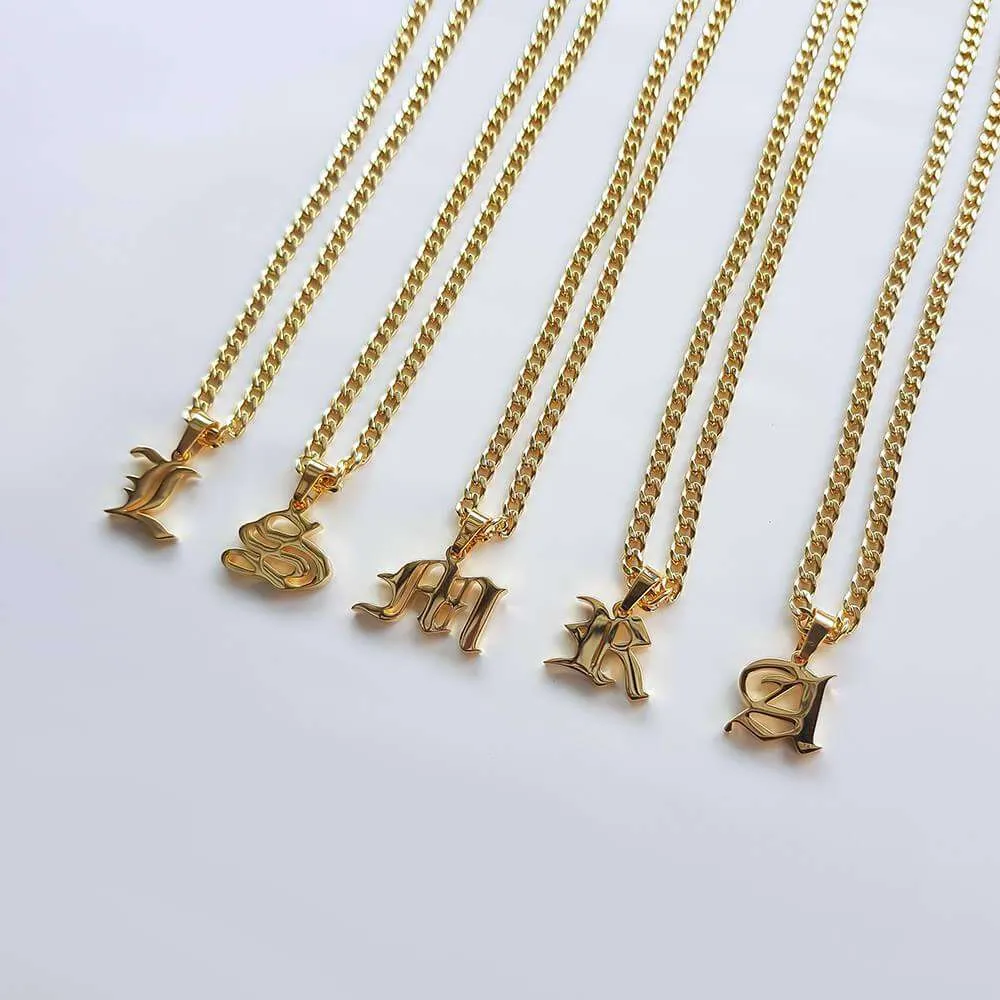 Cubana Initial Necklace
