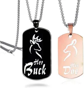 Customize Photo Dog Tag ID Couple Necklace Pendant Birthday Gift for Men and Women His & Hers Matching Jewelry Personalized Memorial Couples Pendant Titanium Stainless Steel Black Box Chain