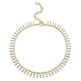 DIAMOND DOT-DASH CHOKER