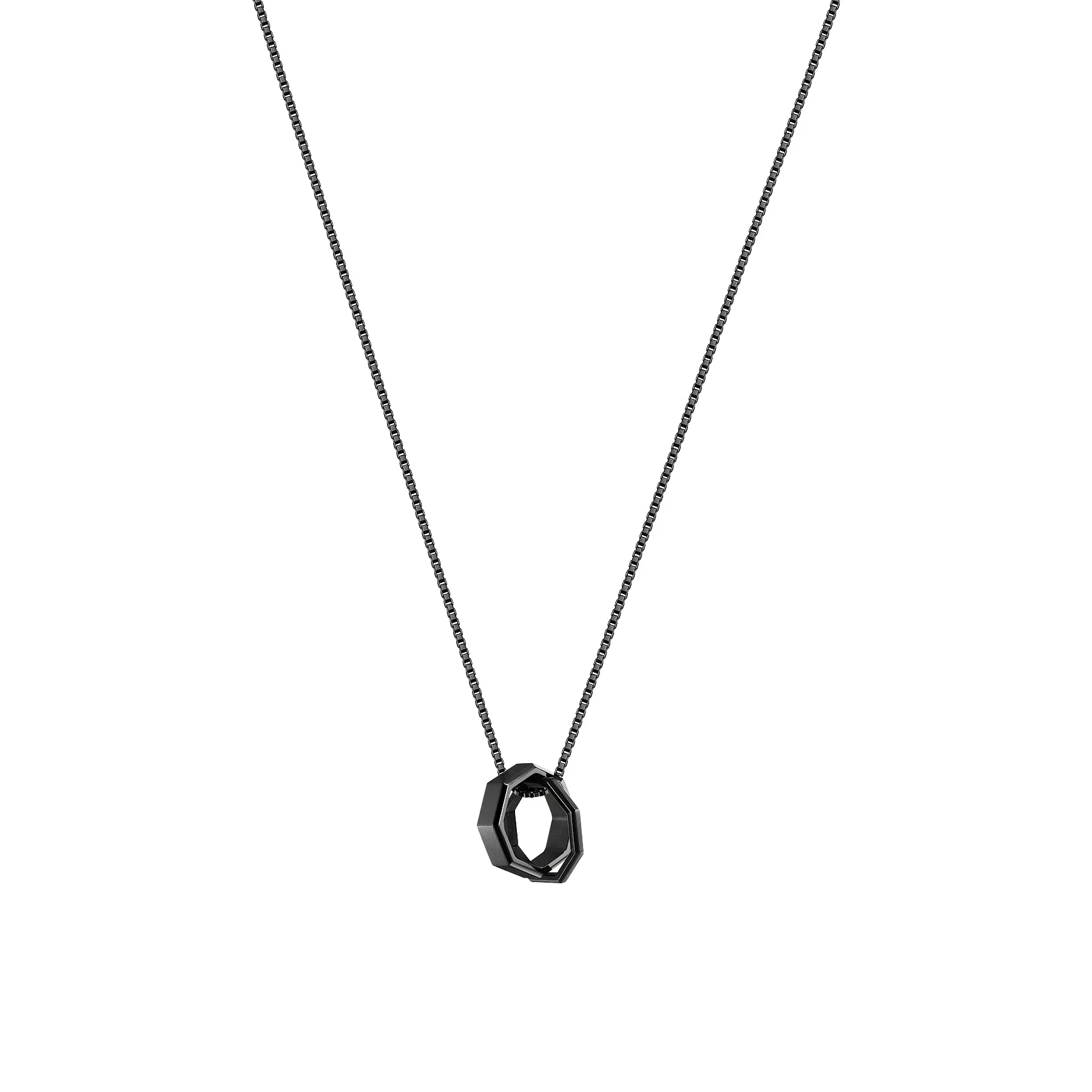 Sure! Heres an optimized product title with modifiers for better clarity and appeal:

Elegant Double Okto Man Necklace - Stylish Greek-Inspired Design for Men