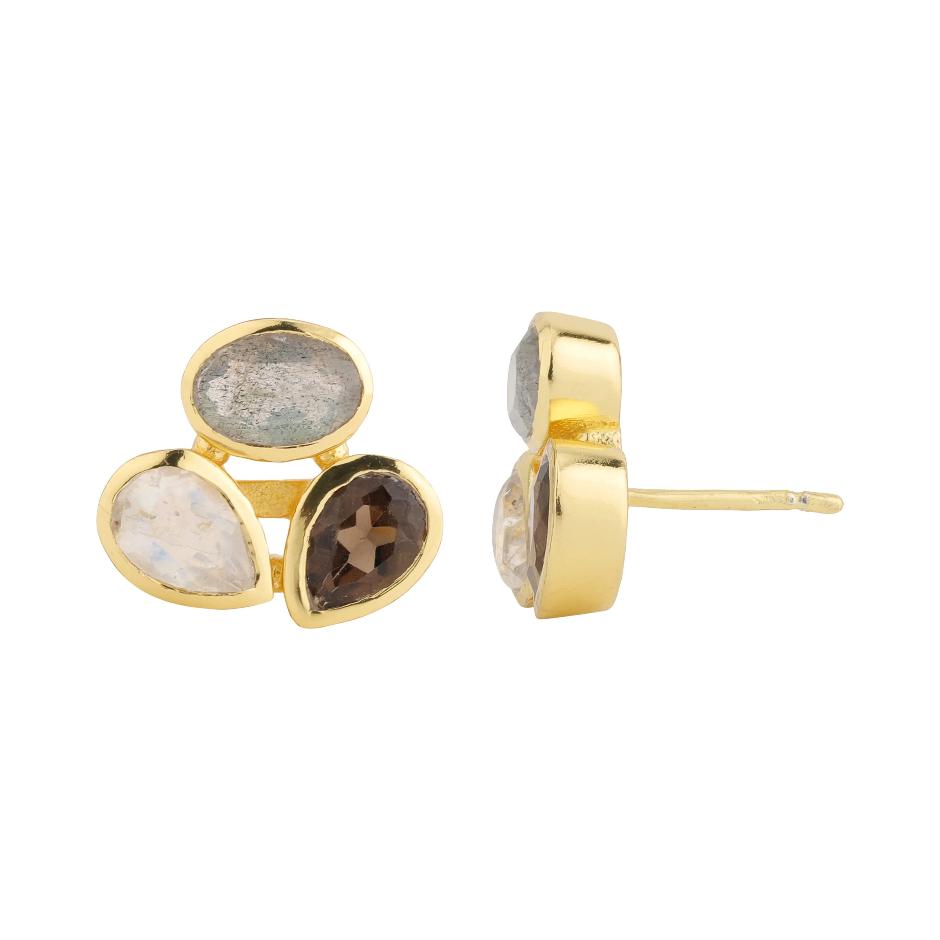 Earrings - Cluster in Neutrals