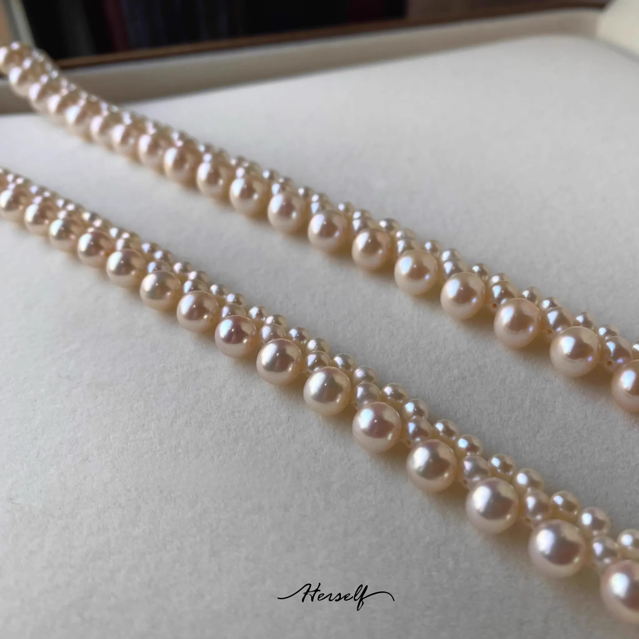 Elegant Braided Pearl Necklace