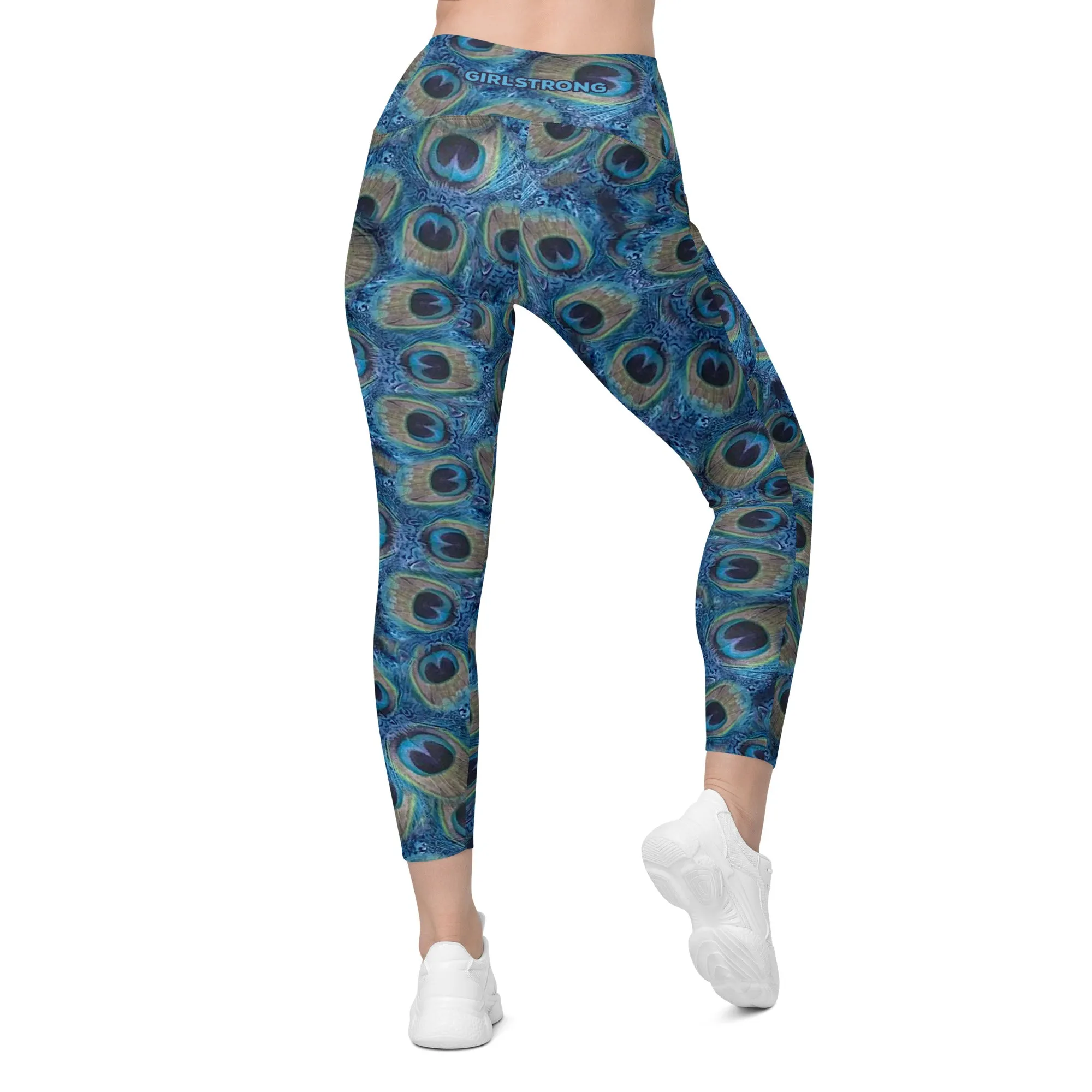 ELEVATED ESSENTIALS, THE PERFECT SIDE POCKET LEGGING PRETTY AS A PEACOCK