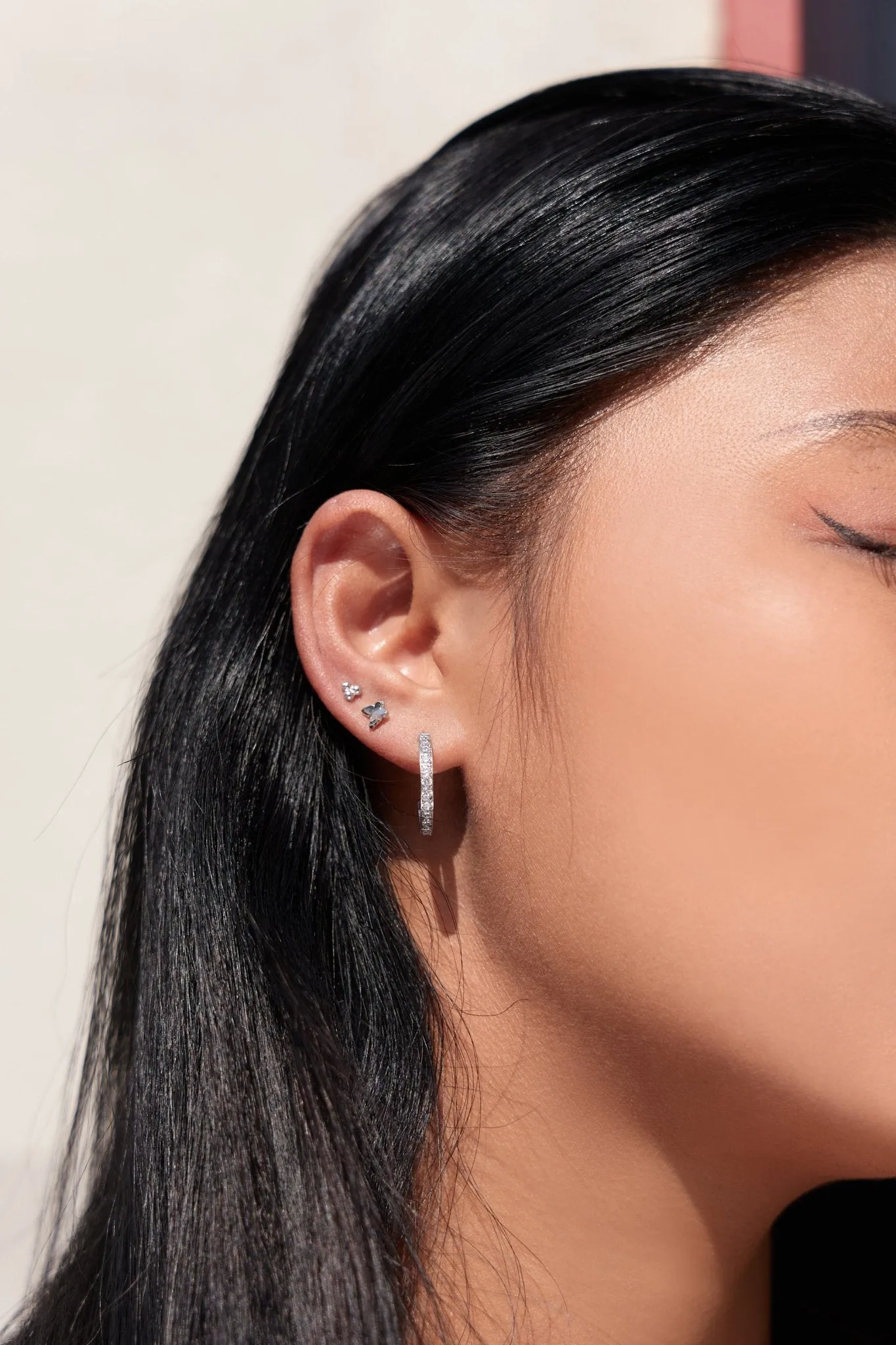 Everyday Medium CZ Hoops