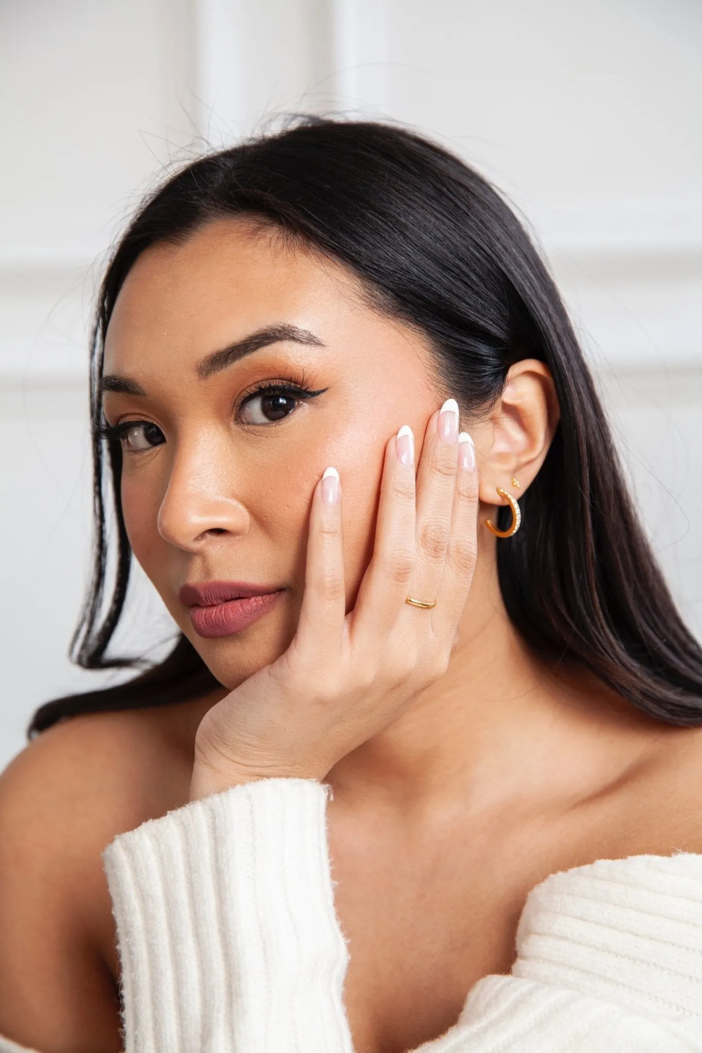 Everyday Medium CZ Hoops