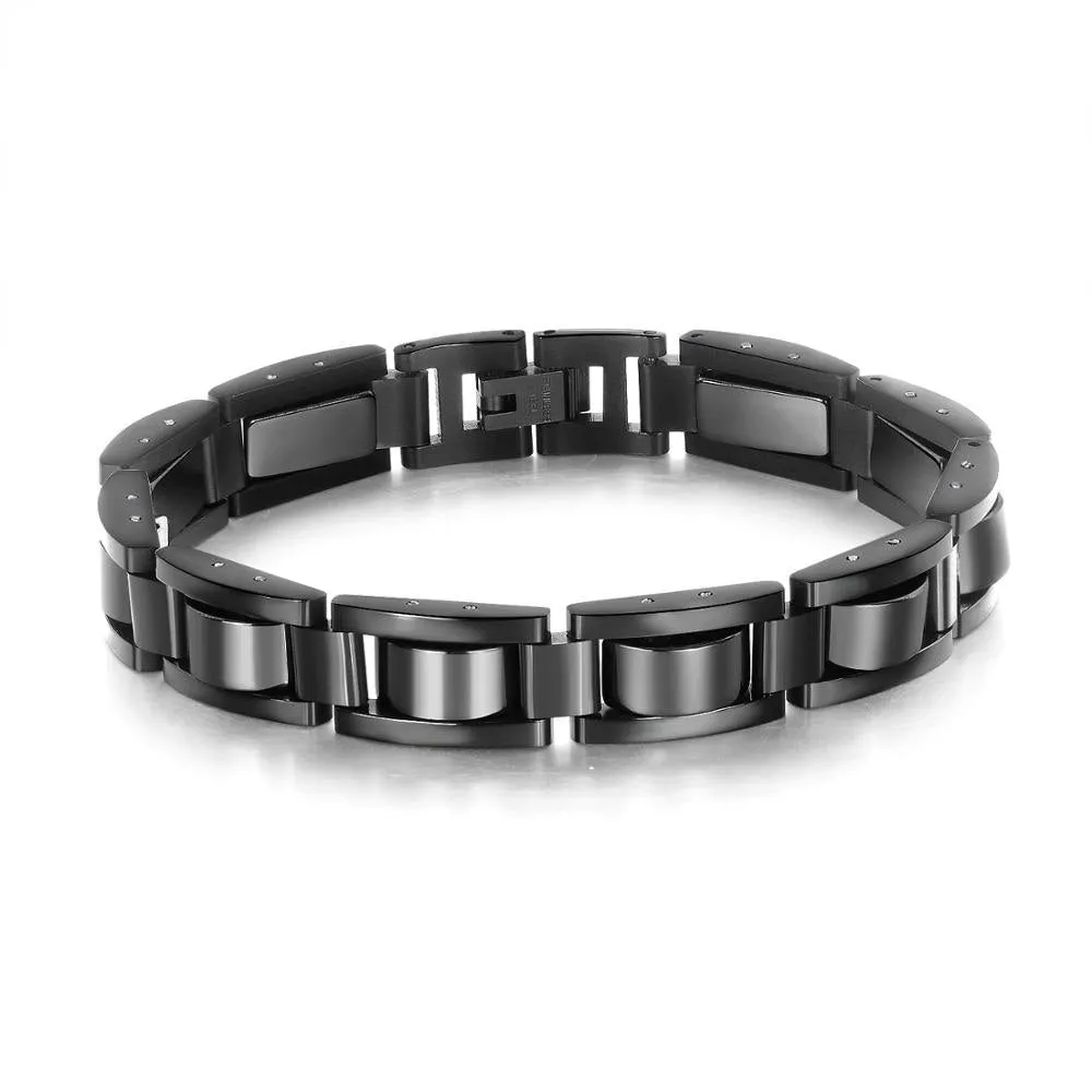 EyeYoYo Korean Fashion Bracelet Men's 316L Stainless steel Multiple Color Options Bracelet Domineering Thick Magnetic Jewellery