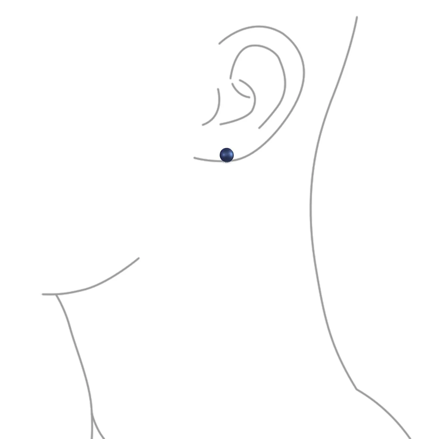 Freshwater Pearl Clip On Ball Stud Earrings Sterling Silver
