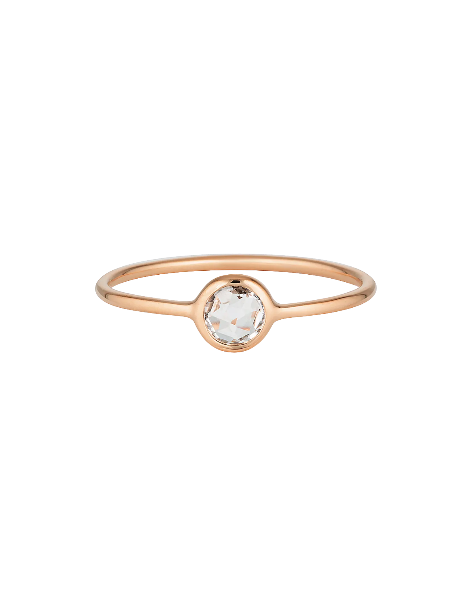 Georgini Eos Ring w/ Rose Quartz - Rose Gold