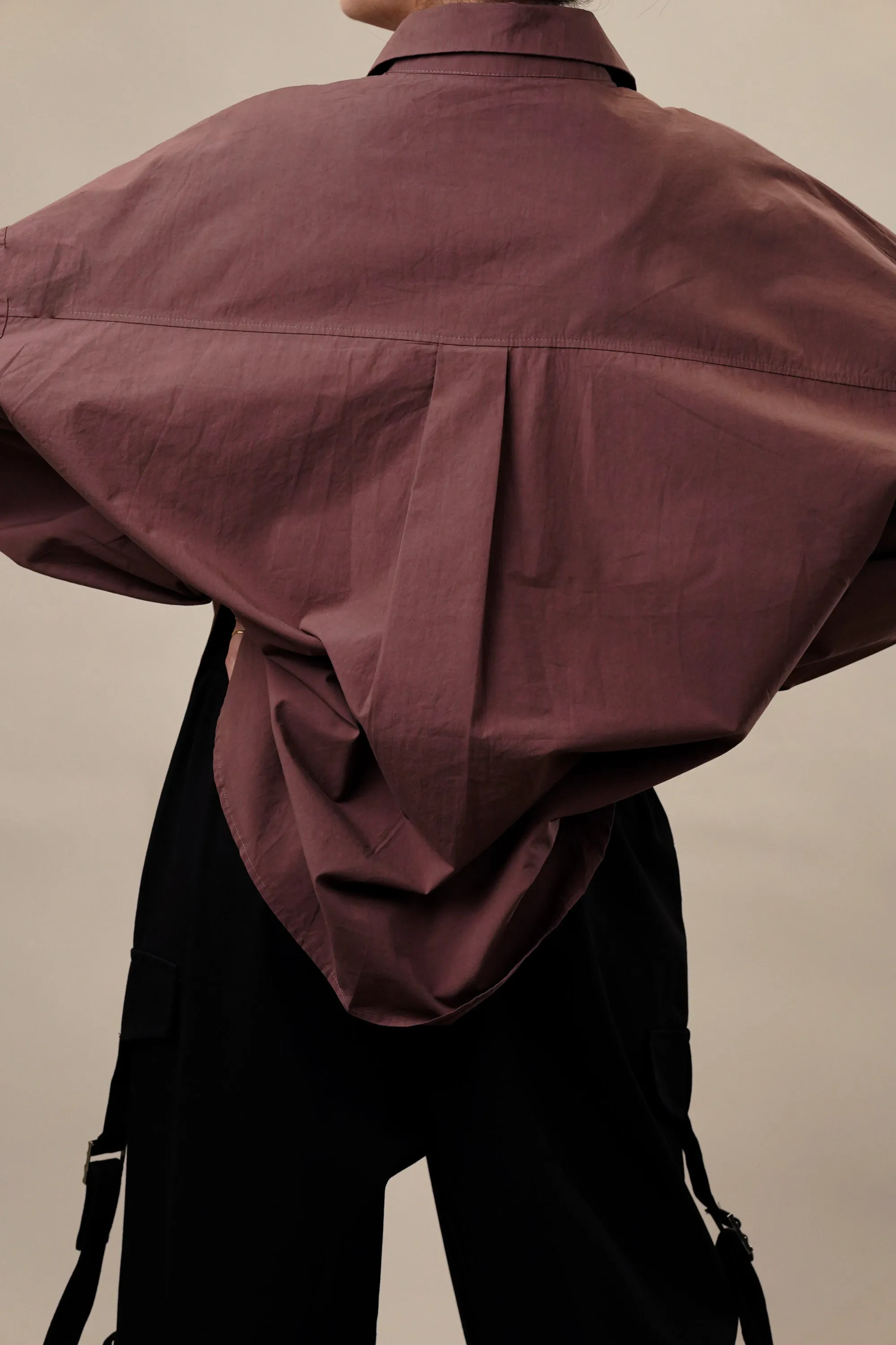 Haze Mauve Oversized Shirt