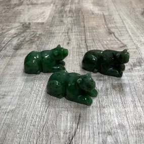 Jade Sleeping Bear