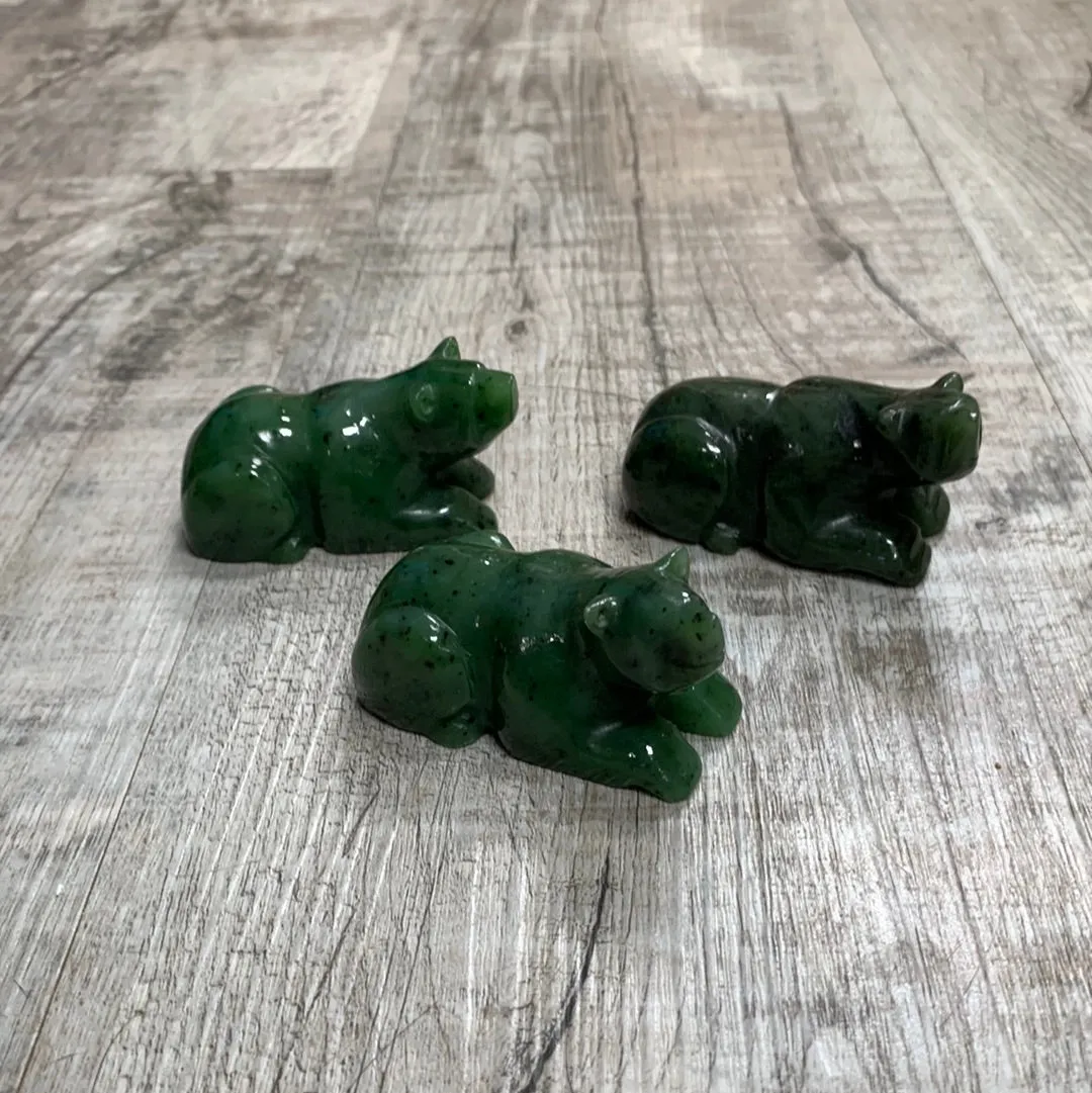 Jade Sleeping Bear