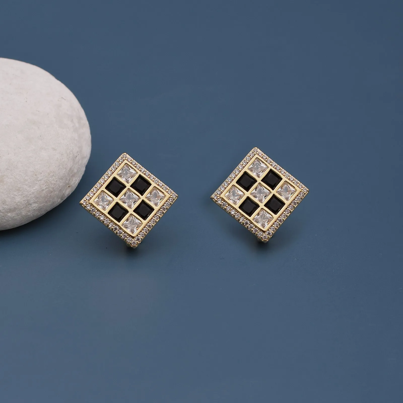 Jolie American Diamond Fashionable Stud Earrings