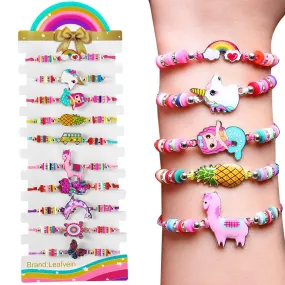 Kids Bracelets for Girls, Little Girs Bracelets Pack, Toddler Bracelets for Kids Jewelry for Girls, Charm Friendship Bracelets, Little Girls Jewelry Toys, Teen Girl Gifts Toddler Jewelry (Mixed)