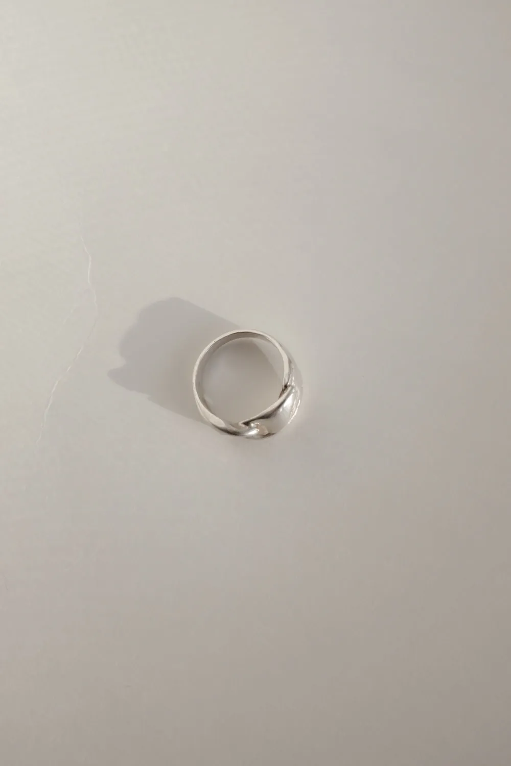 KNOTTED VINTAGE RING SILVER 925
