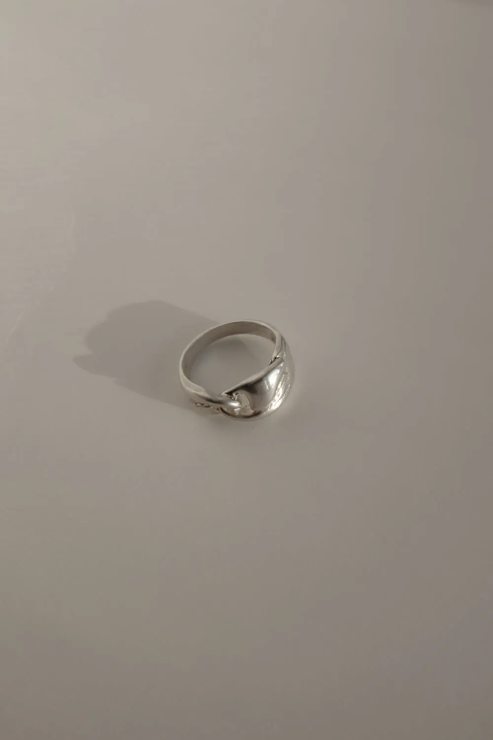 KNOTTED VINTAGE RING SILVER 925
